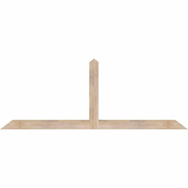 Ekena Millwork Portland Smooth Timber Gable Bracket, Douglas Fir, 72"W x 27"H x 3 1/2"D x 3 1/2"F, 9/12 Pitch GBW072X27X0404POR00SDF - main